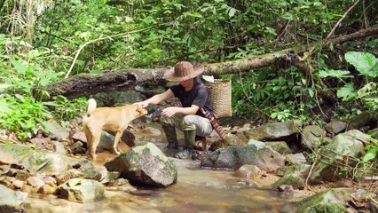 EP.500 - Colheita de frutas silvestres, pesca, refeições rústicas no rio
