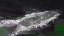Trump shares footage of missile strike on ‘drug submarine’