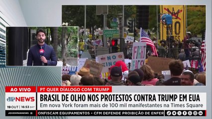 Milhares protestam nos EUA contra Donald Trump; PT observa a movimentação