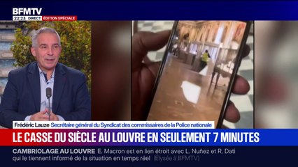 Cambriolage au Louvre: "C'est un travail de professionnel", observe Frédéric Lauze, secrétaire général du Syndicat des commissaires de la Police nationale