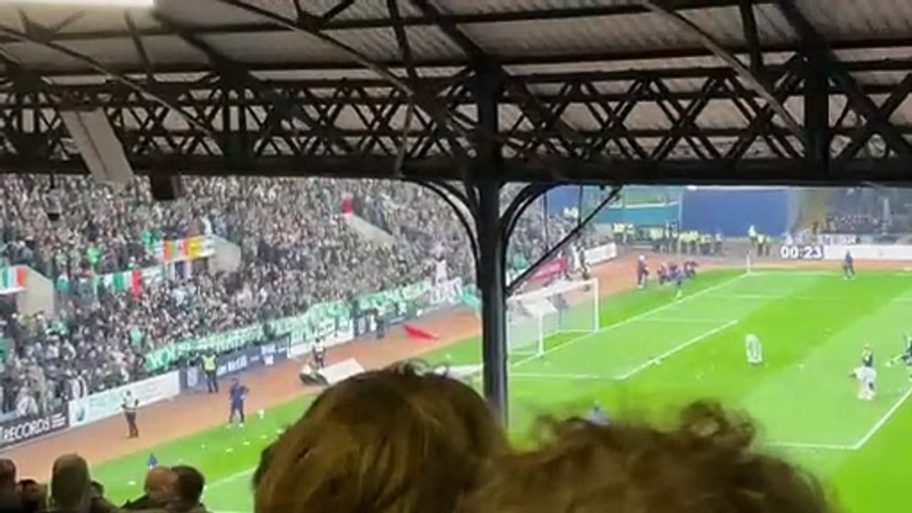 Celtic fans protest at Dundee match