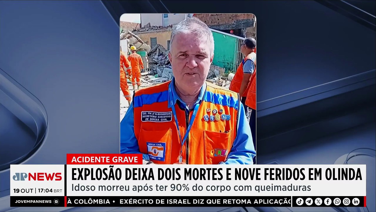 Explosão em residência deixa 2 mortos e 9 feridos em Olinda (PE)