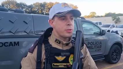 Polícia Militar dá detalhes de prisão de trio com caminhonete furtada em Cascavel