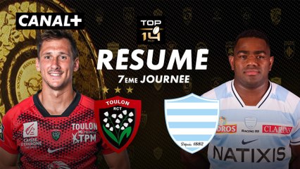Le résumé de Toulon / Racing - TOP 14 - 7ème journée