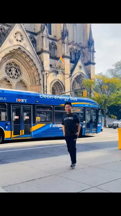 Nelson Wang, a resident of The Octagon on Roosevelt Island, came to the Cathedral Church of St. John the Divine in Manhattan. 1047 Amsterdam Ave, New York, NY 10025 October 19, 2025
