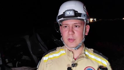 Aspirante do corpo de bombeiros detalha capotamento de Porsche na BR-467