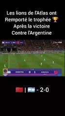 les champions rempoté le trophée face à l'Argentine