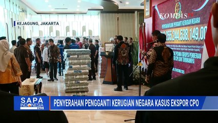 Terbaru! Kejagung Serahkan Kerugian Negara Rp1,3 Triliun Kasus Korupsi Ekspor CPO