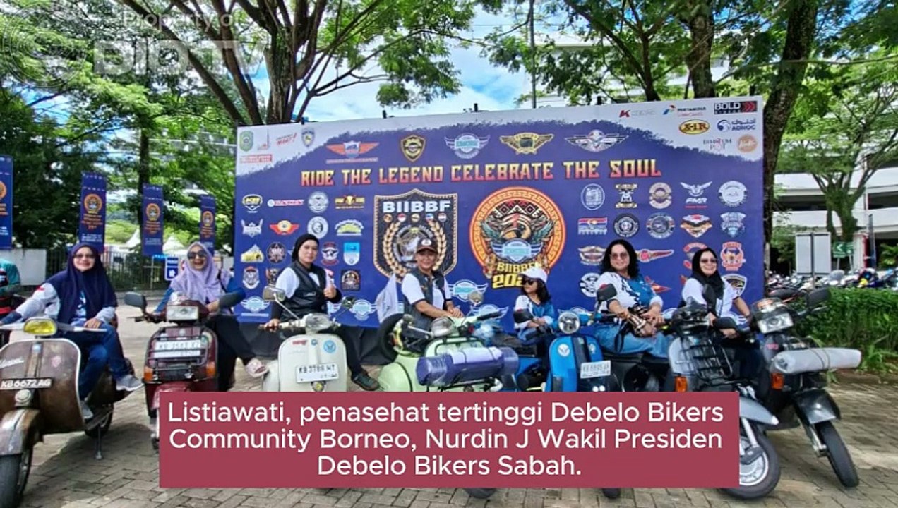 Pencinta Vespa Antik dari Kalbar, Sarawak, Sabah dan Brunei Darussalam gelar pertemuan dan bakti sosial