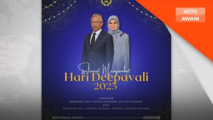 Sultan Pahang, Tengku Ampuan zahir ucapan Selamat Deepavali