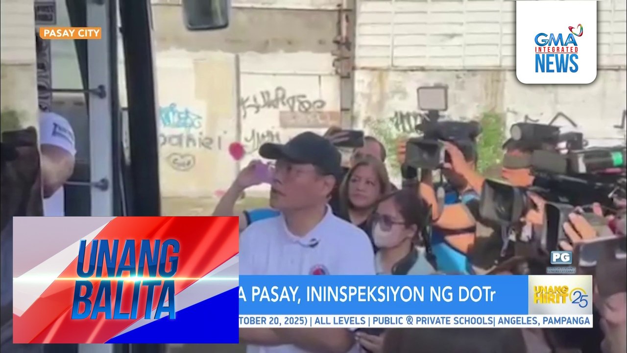 Bus terminal sa Pasay, ininspeksiyon ng DOTr | Unang Balita