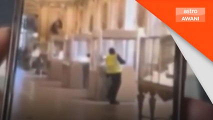 Rakaman telefon bimbit detik pencuri larikan permata diraja di Muzium Louvre