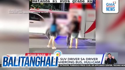 Pambubugbog ng SUV driver ng isang pampasaherong bus, huli-cam | Balitanghali