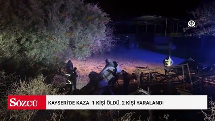 Kayseri'de kaza: 1 kişi öldü, 2 kişi yaralandı