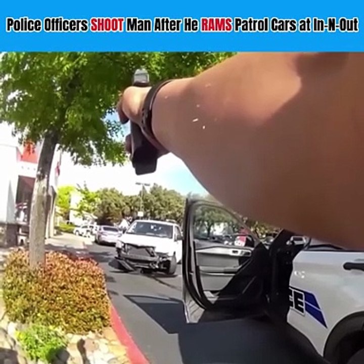 Manteca Police Officers Shoot Man After He Rams Patrol Cars at In N Out