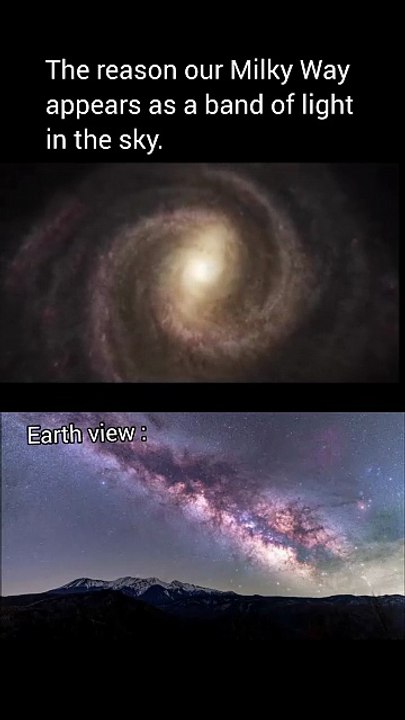 Why Our Galaxy Looks Like a Shiny Band in the Sky! #space #spacefacts