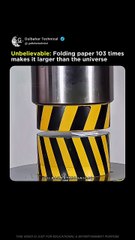 Fold Paper 103 Times = Bigger Than the Universe!_ 🌌😱