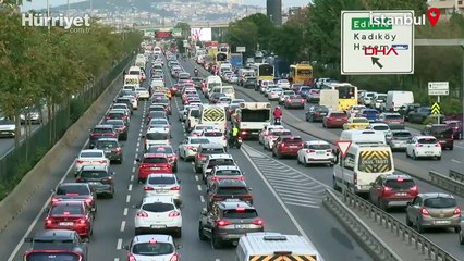 İstanbul'da haftanın ilk iş gününde trafik yoğunluğu yaşanıyor