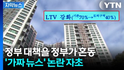 [자막뉴스] '부동산 대책' 발표하면서 잘못 설명...해명까지 뒤늦은 정부 / YTN