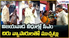 CM Chandrababu Surprise Visit to Beasant Road: సీఎం చిరు వ్యాపారులతో ముచ్చట్లు | Asianet News Telugu