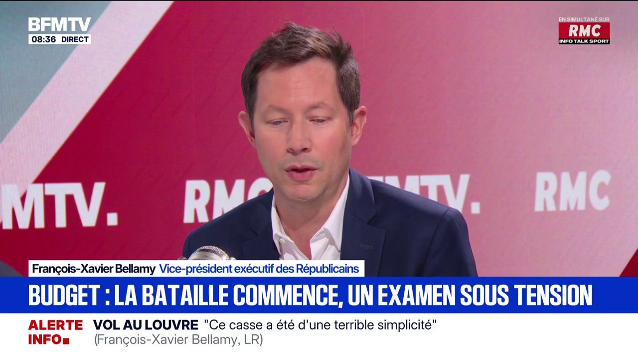 Suspension de la réforme des retraites: pour François-Xavier Bellamy (LR), le gouvernement a "cédé une folie totale pour l'avenir aux Socialistes"