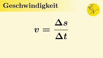 Geschwindigkeit