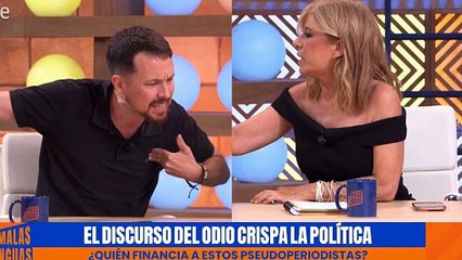 Se viraliza la bronca entre el bravucón Iglesias y Palomera que puso a la sanchista al borde de perder una jugosa tertulia