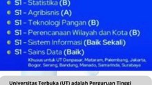 fakultas sains dan tegnologi universitas terbuka