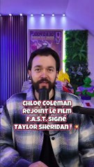 Chloe Coleman rejoint Brandon Sklenar dans le film F.A.S.T. 🎯 par Taylor Sheridan ! 💥