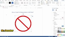 How to Create No Parking Symbol in MS Word