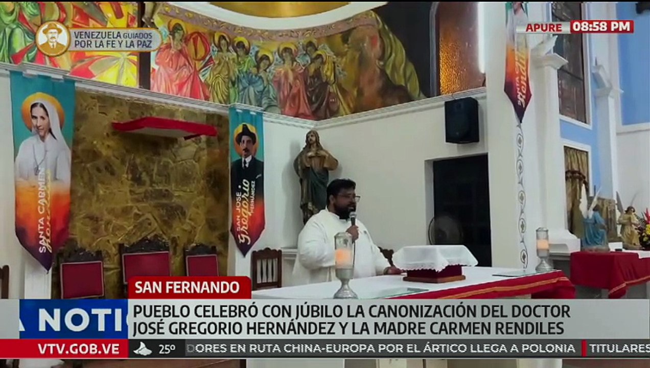 Pueblo apureño celebró con júbilo la canonización de los dos primeros Santos de Venezuela