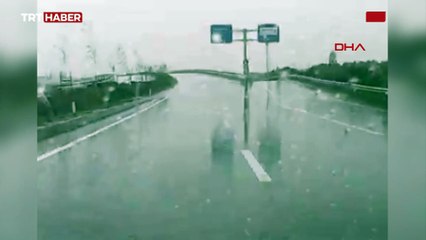 Bursa'da takla atan araçtan mucize kurtuluş