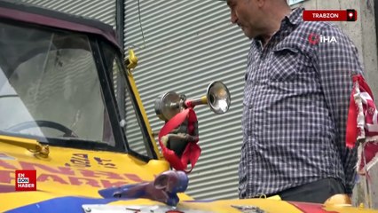 Trabzon'da karadeniz usulü cabrio artık yolda değil tutanakta