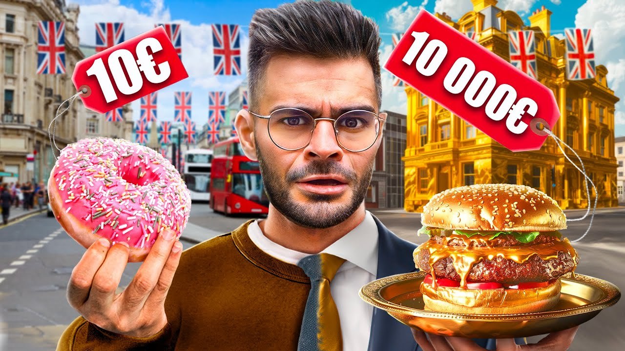 Je Mange Avec 10€ VS 10 000€ à Londres !