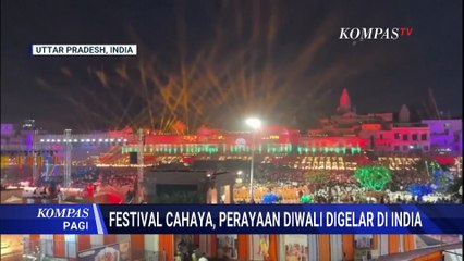 Meriah! Warga India Rayakan Festival Diwali dengan Ribuan Lampu Minyak