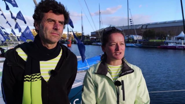 TRANSAT CAFÉ L'OR Le Havre Normandie 2025 - Interview avec Nicolas Hossier & Sophie Faguet Class40 Défi Solidaire avec Ellye et l'Arche