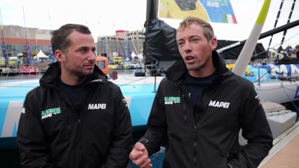 TRANSAT CAFÉ L'OR Le Havre Normandie 2025 - Interview avec Ambrogio Beccaria & Thomas Ruyant  IMOCA Allagrande Mapei