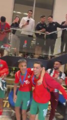 La Selección de Marruecos celebra en el hotel el Mundial sub-20