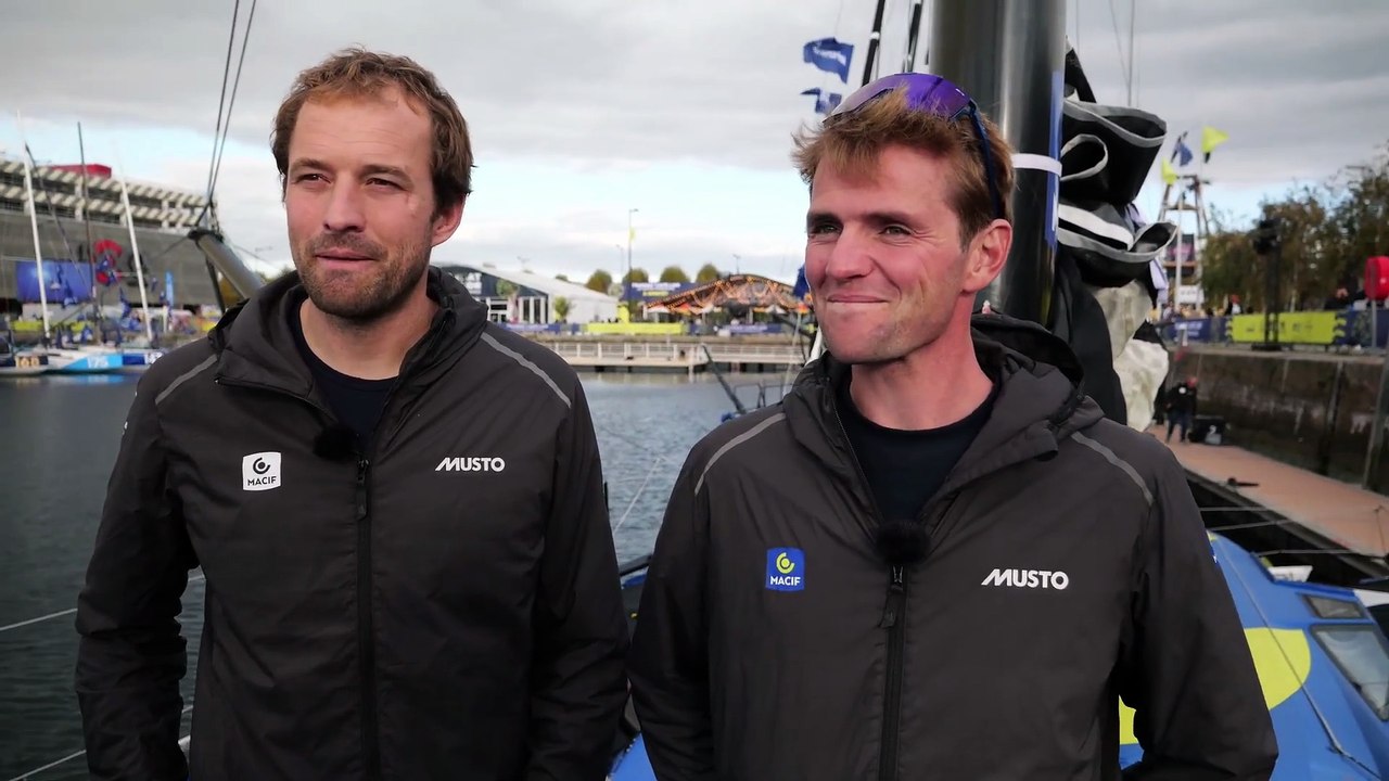 TRANSAT CAFÉ L'OR Le Havre Normandie 2025 - Interview Sam Goodchild & Loïs Berrehar  IMOCA Macif Santé Prévoyance