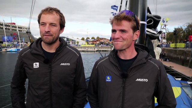 TRANSAT CAFÉ L'OR Le Havre Normandie 2025 - Interview Sam Goodchild & Loïs Berrehar IMOCA Macif Santé Prévoyance
