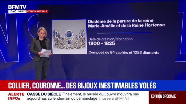 LES ÉCLAIREURS - Cambriolage au Louvre: certains des bijoux volés apparaissent aussi sur des tableaux exposés dans le musée