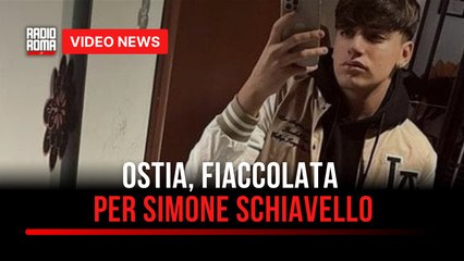 Ostia, fiaccolata per Simone Schiavello