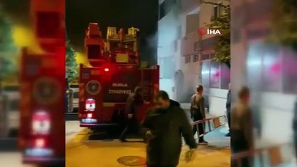 Bursa\'da aynı binada 4’üncü kez yangın paniği! Şahıs gözaltında...
