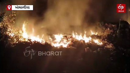 દ્વારકામાં પાલિકાની ડમ્પિંગ સાઇટ પર લાગી વિકરાળ આગ, લોકોમાં ભય