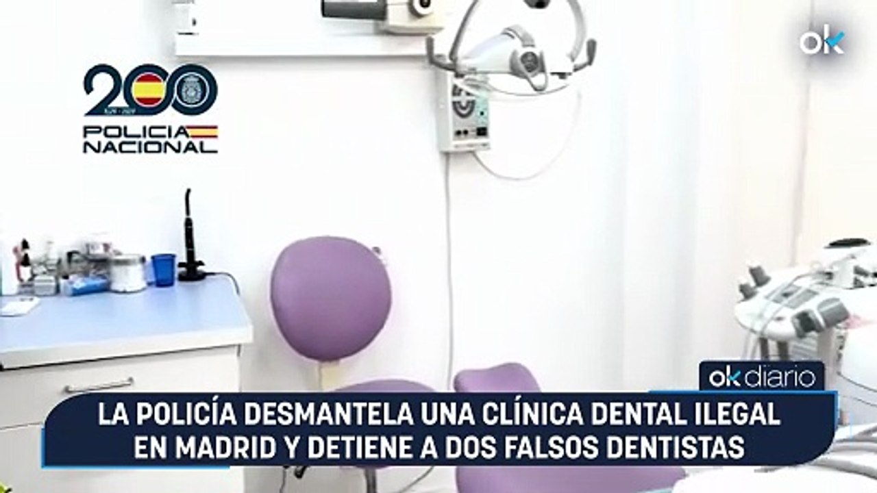 La Policía desmantela una clínica dental ilegal en Madrid y detiene a dos falsos dentistas