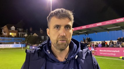 Farnham Town manager Paul Johnson post-Weymouth