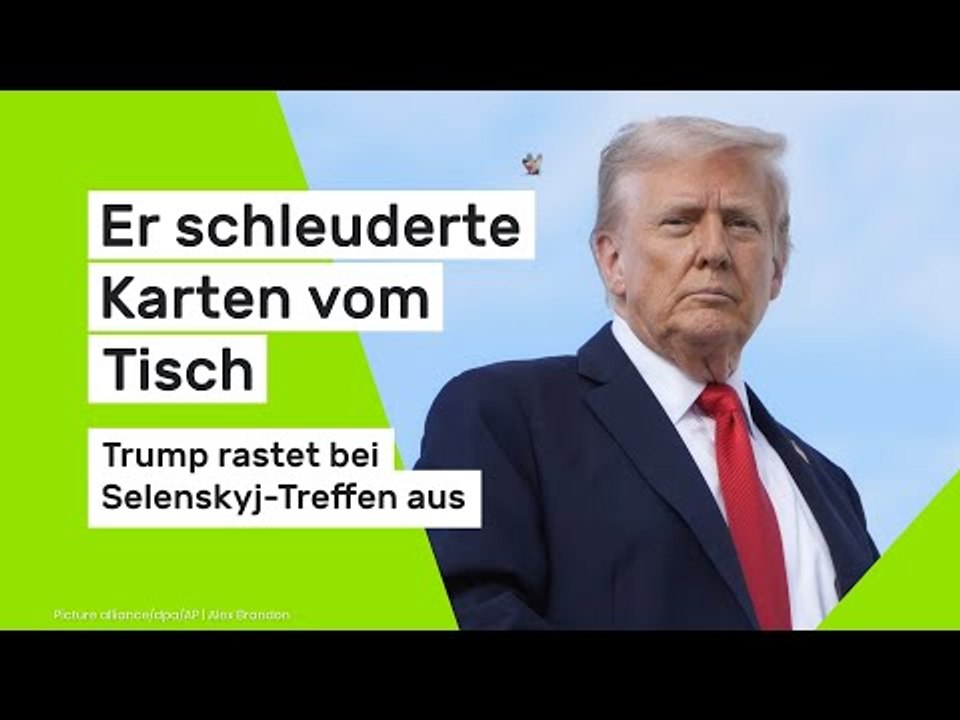 Er schleuderte Karten vom Tisch - US-Präsident rastete bei Selenskyj-Treffen aus