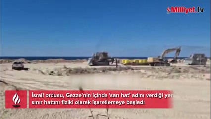 Gazze’de yeni abluka sembolü! İsrail 'sarı hattı' betonlarla çizdi, ihlal edene ateş emri