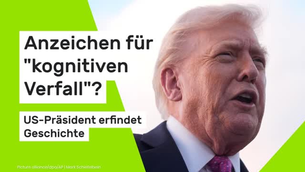 Donald Trump: Anzeichen für 'kognitiven Verfall'? US-Präsident erfindet Eisenbahn-Geschichte