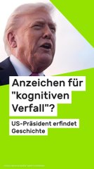 No Glomex Donald Trump: Anzeichen für "kognitiven Verfall"? US-Präsident erfindet Eisenbahn-Geschichte